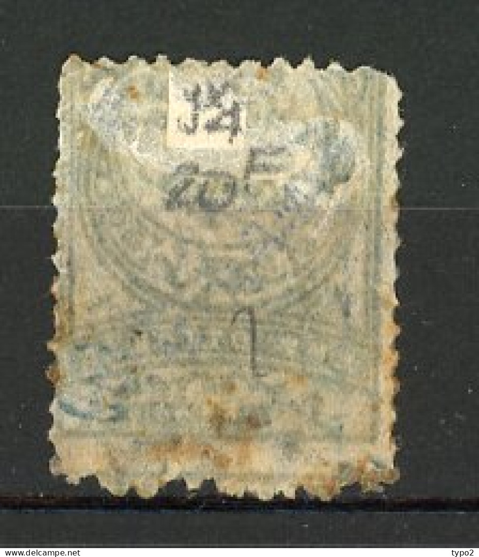 TURQ. -JOURNAUX  Yv. N° 4 Surcharge Bleue (o)  1pi Bleu Et Gris Cote 130 Euro BE R  2 Scans - Newspaper Stamps