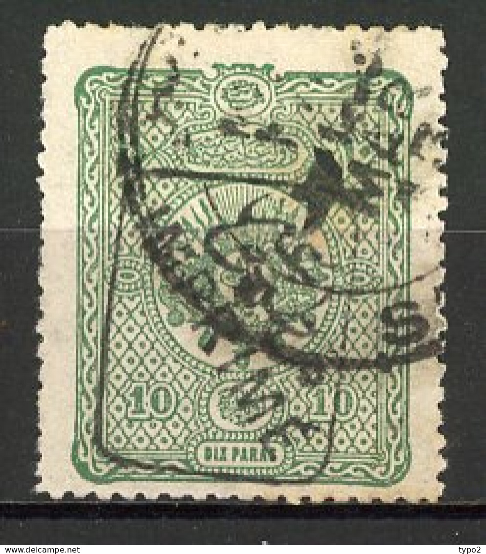 TURQ. -JOURNAUX  Yv. N° 7  (o)  10pa  Vert Cote 70 Euro BE   2 Scans - Newspaper Stamps