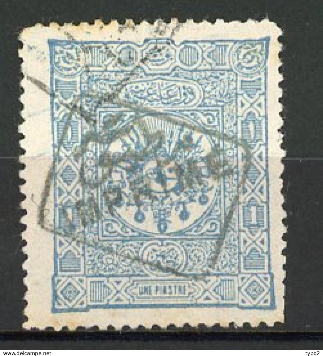 TURQ. -JOURNAUX  Yv. N° 9  (o)  1pi Bleu-gris Cote 100 Euro BE   2 Scans - Timbres Pour Journaux