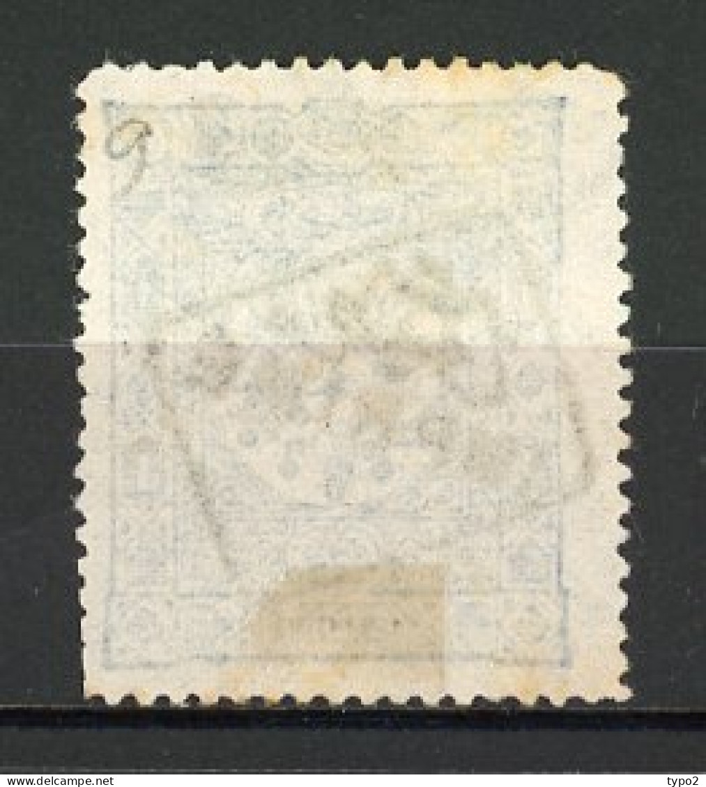 TURQ. -JOURNAUX  Yv. N° 9  (o)  1pi Bleu-gris Cote 100 Euro BE   2 Scans - Timbres Pour Journaux