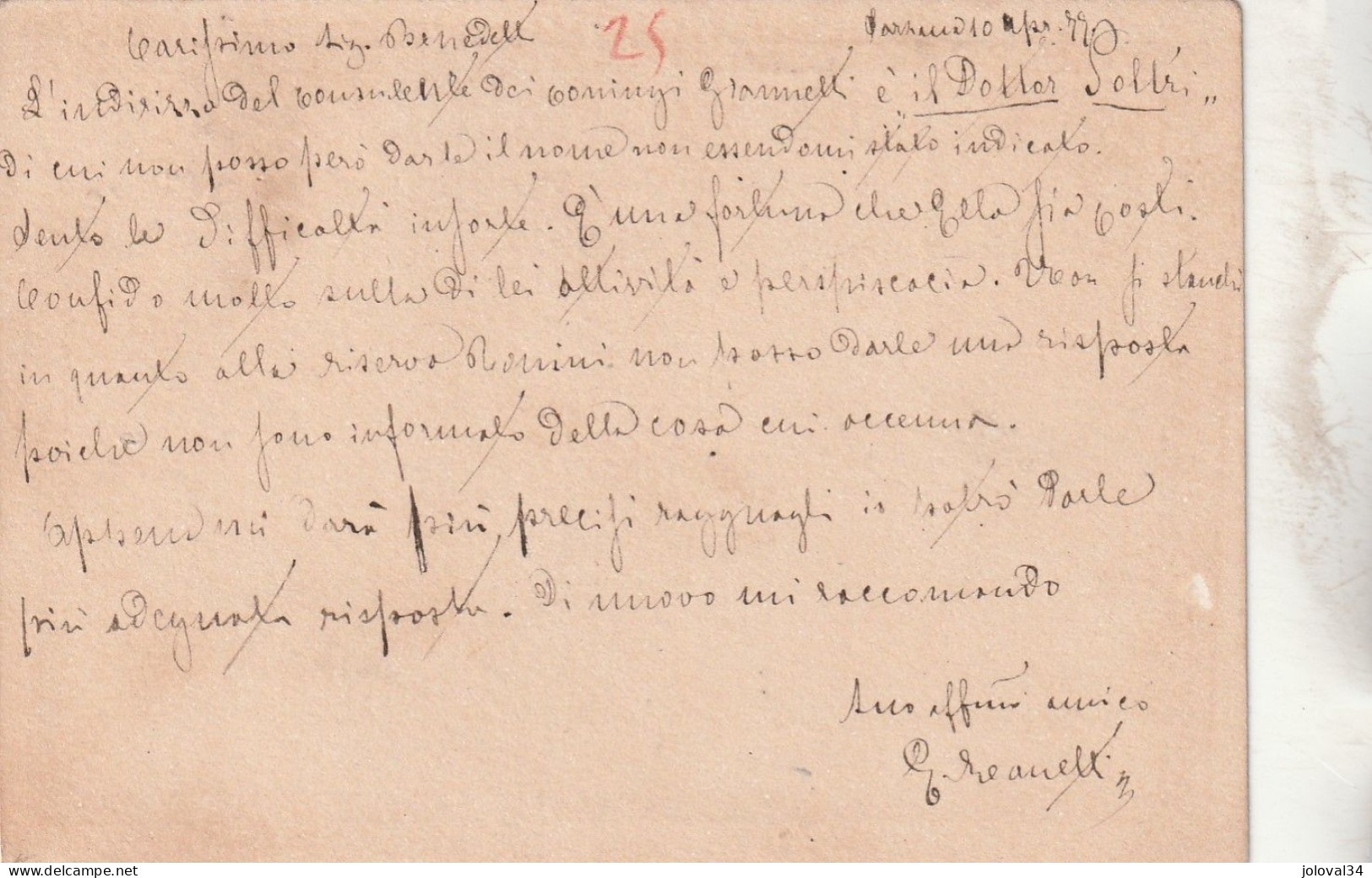 Italie Entier Postal SARZANA  10/4/1877  Pour Firenze - Interi Postali