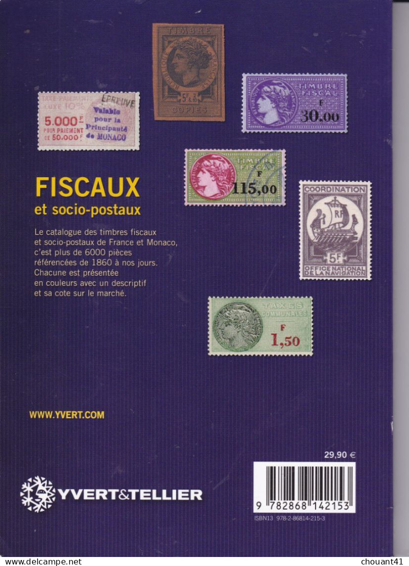 LES TIMBRES FISCAUX ET SOCIO POSTAUX FRANCE MONACO 2012 - France