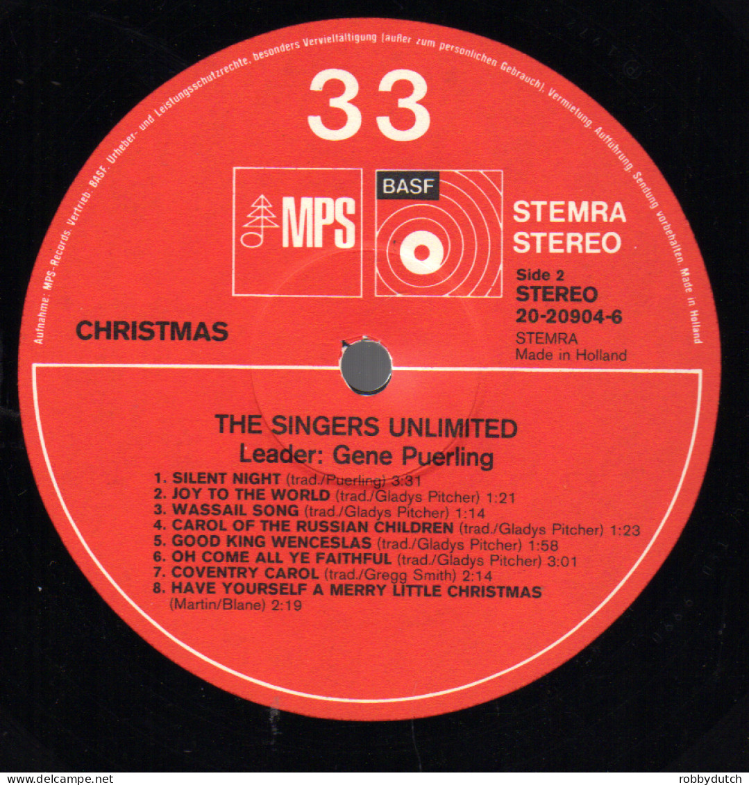 * LP *  THE SINGERS UNLIMITED - CHRISTMAS (Holland 1972 EX) - Weihnachtslieder