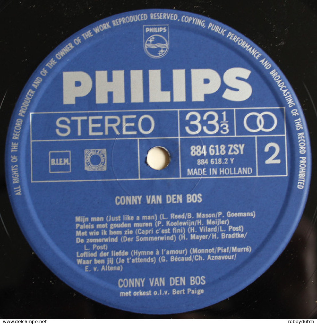 * LP *  CONNY VAN DEN BOS (CONNY VANDENBOS) -  CONNY VAN DEN BOS (NLC)(Holland 1967 EX-)-) - Otros - Canción Neerlandesa