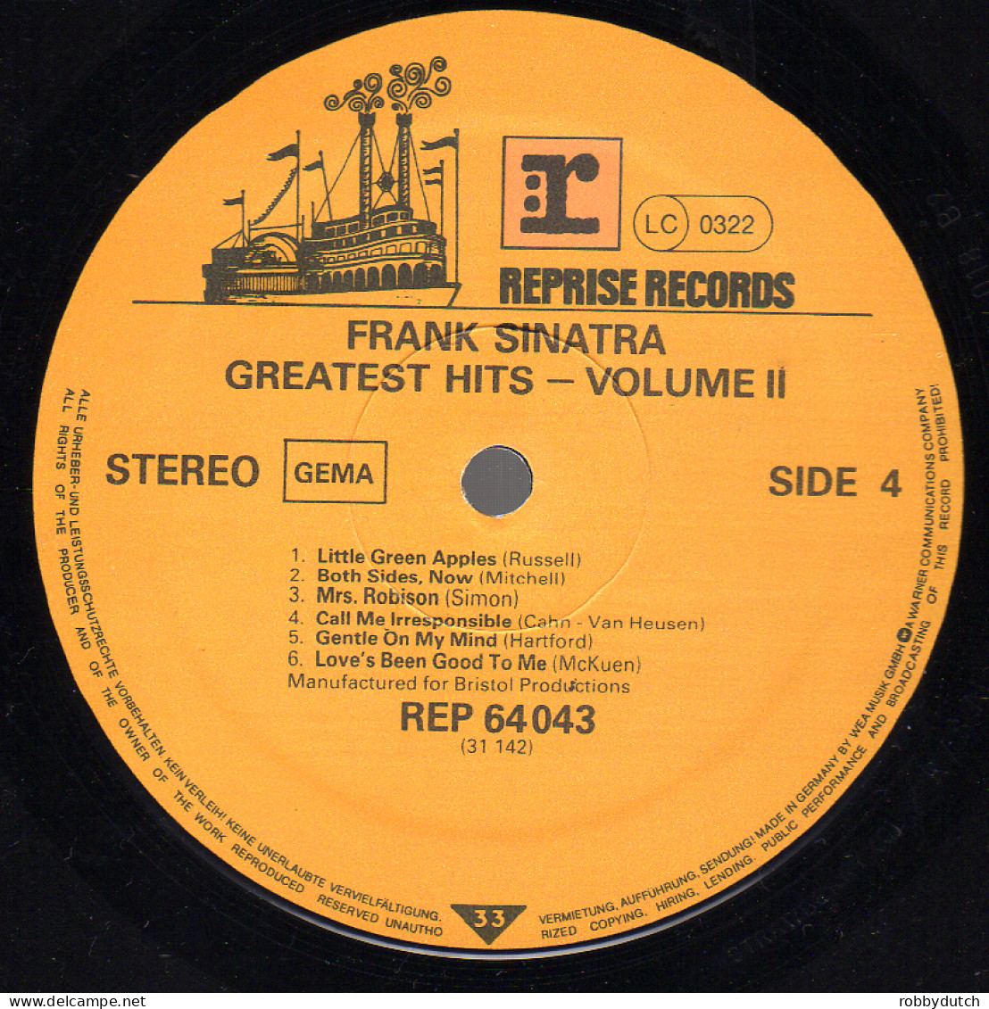 * 2LP *  FRANK SINATRA - GREATEST HITS Vol. 1 + 2 (Germany 1973 EX-)