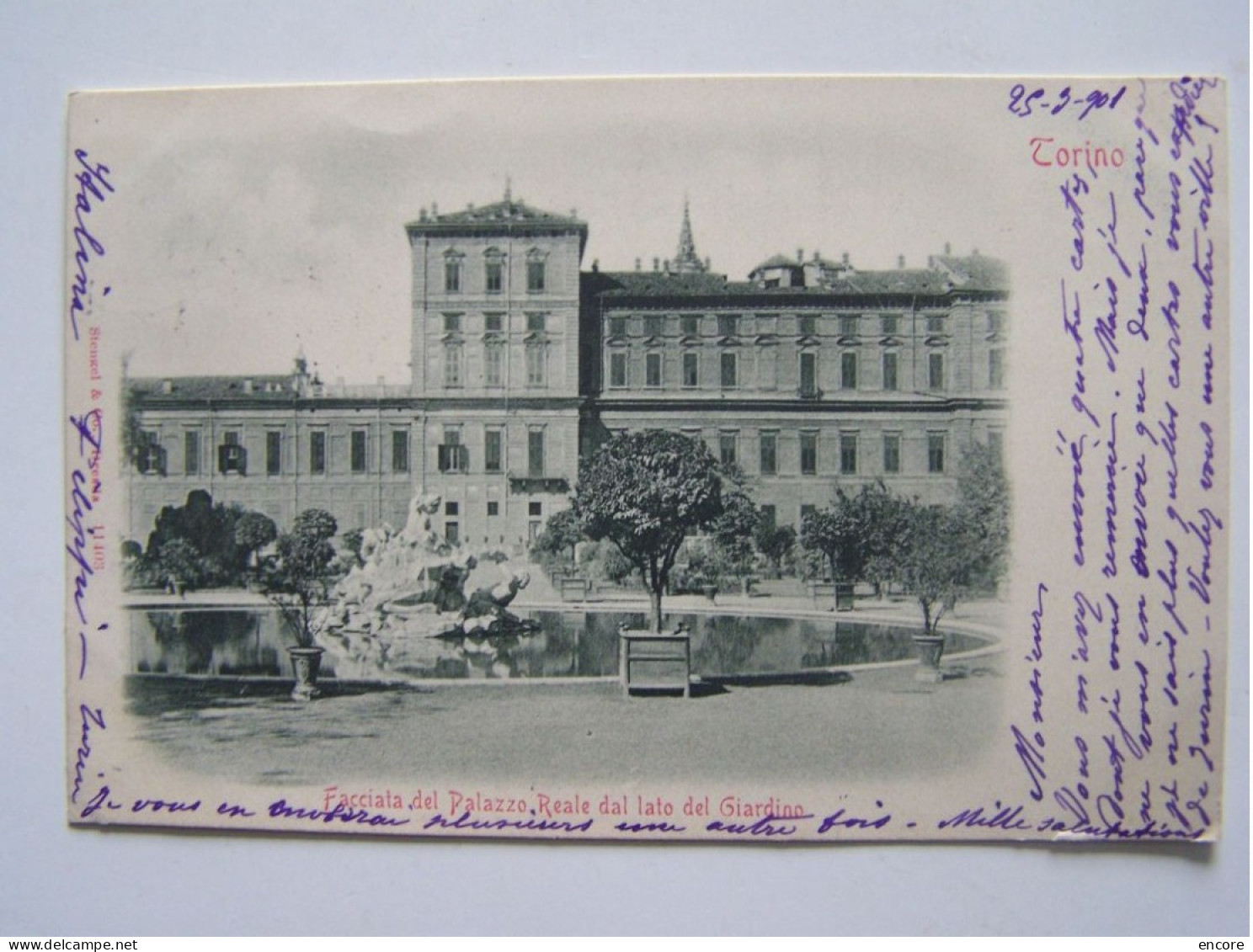 TORINO. ITALIE. FACCIATA DEL PALAZZO REALE DAL LATO DEL GIARDINO. 100_1807COL23 - Palazzo Reale