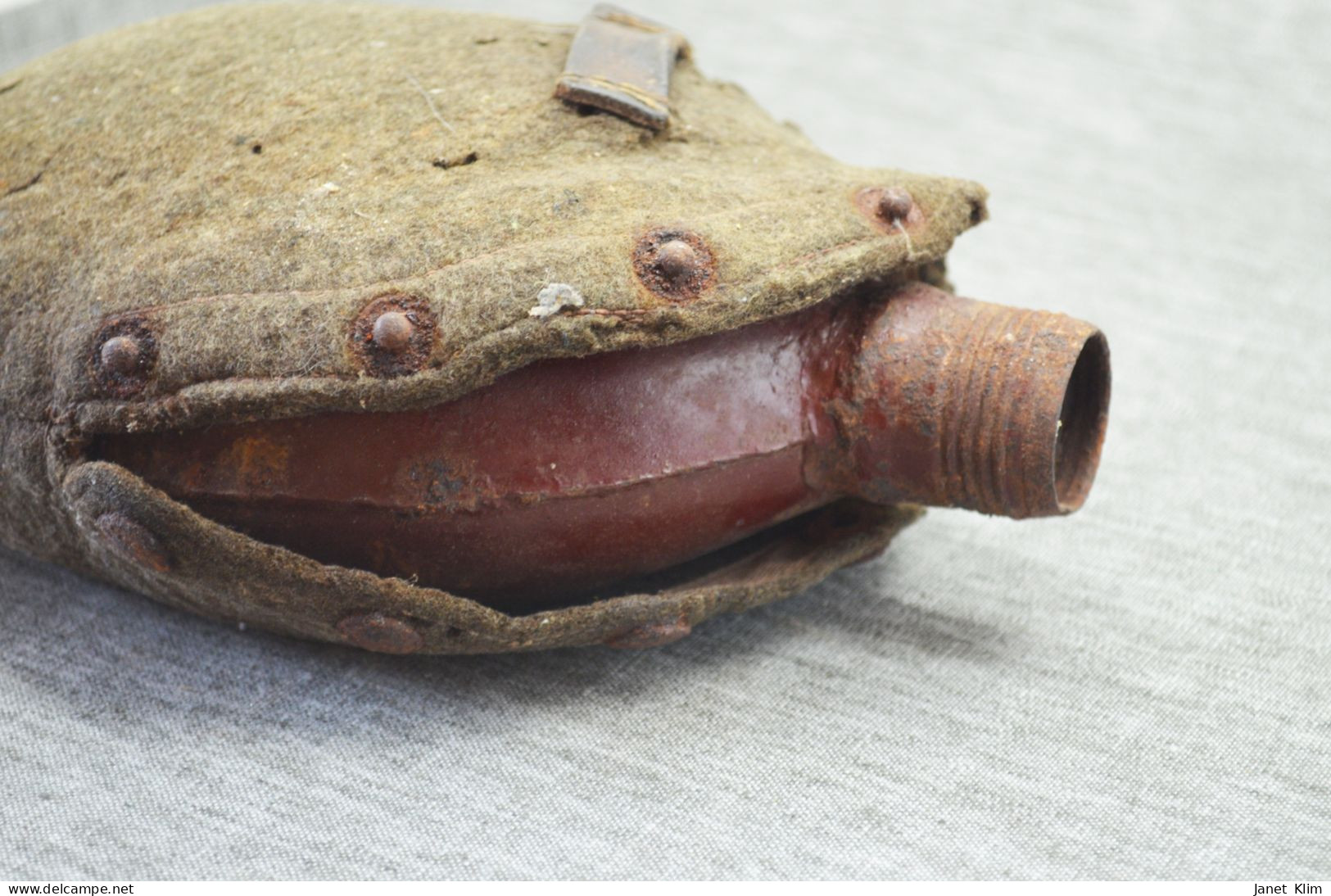 German World War II Flask In Original Case - Uniformes