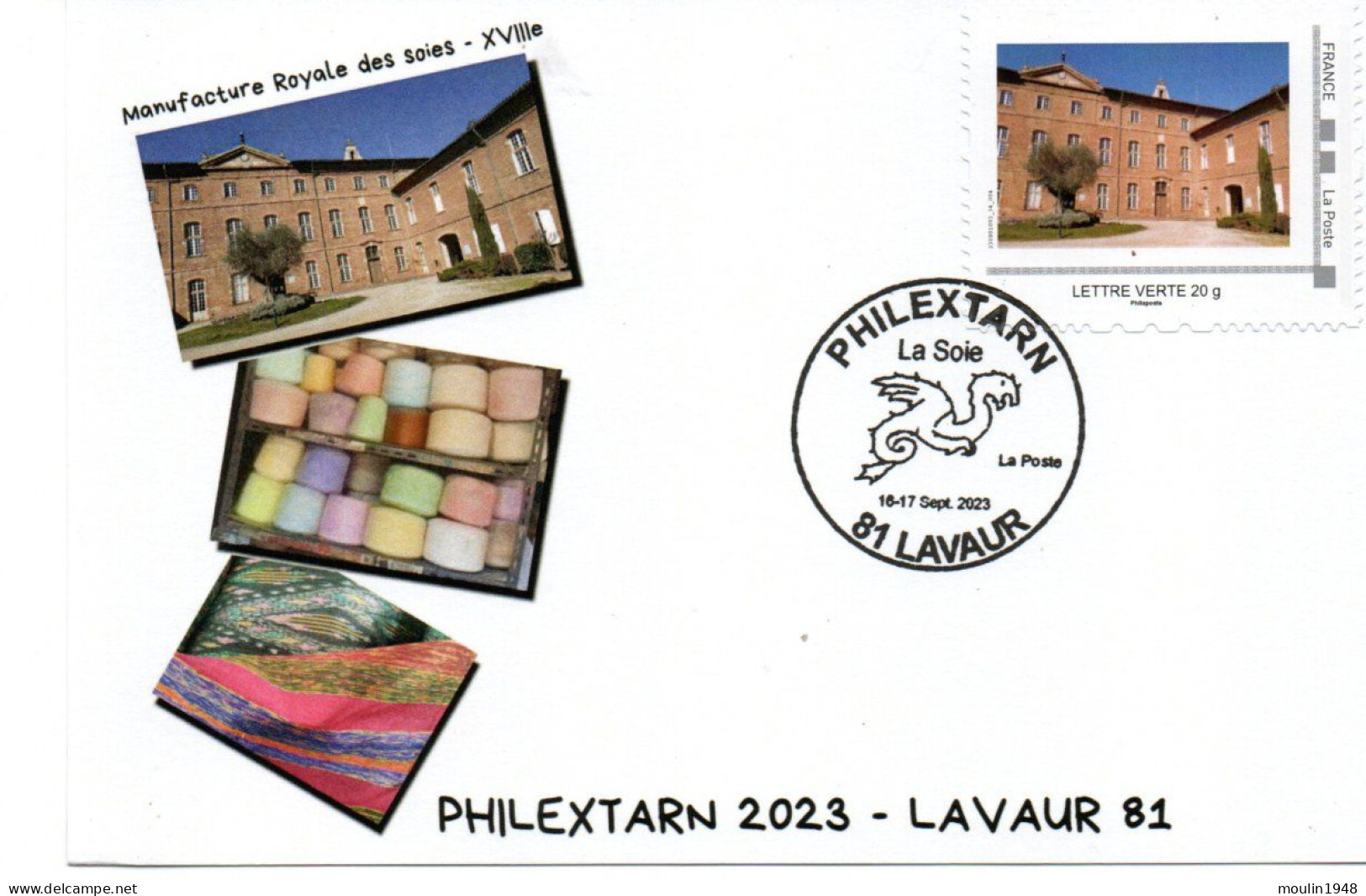 Philextarn 2023  81 Lavaur  Tarn Manufacture Royale Des Soies XVIIIe Siecle - 2020-…