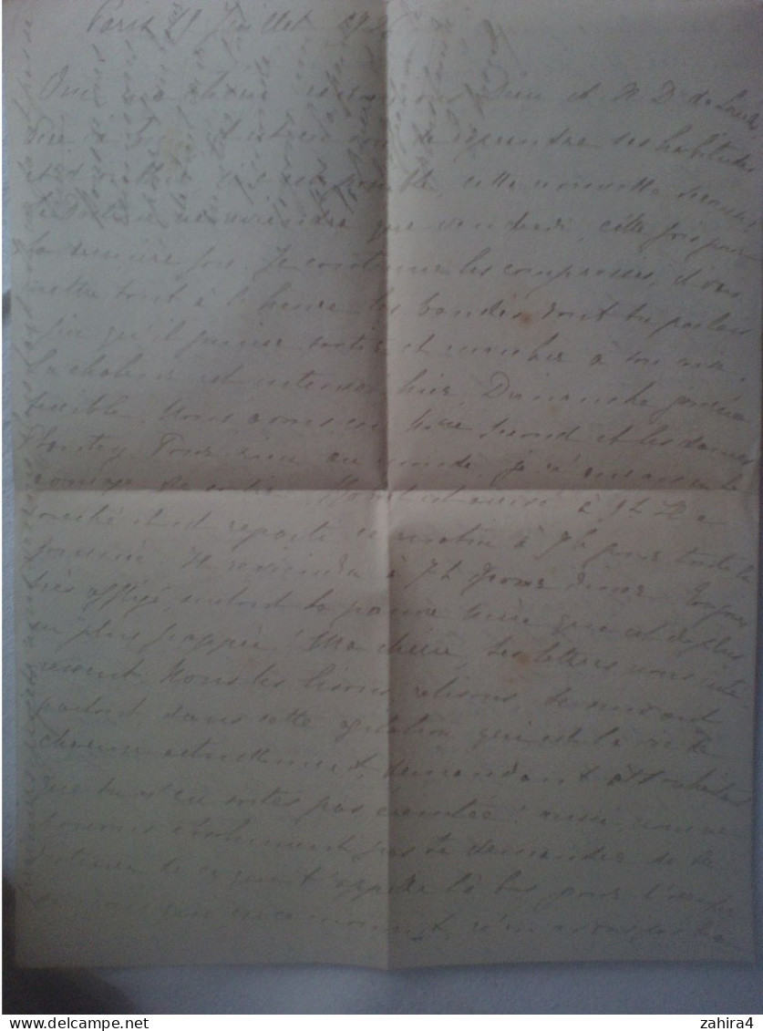 ? Lettre écrite à Paris Juillet 1926 ? Remercions Dieu Et Le Docteur De L??? - Manuscrits