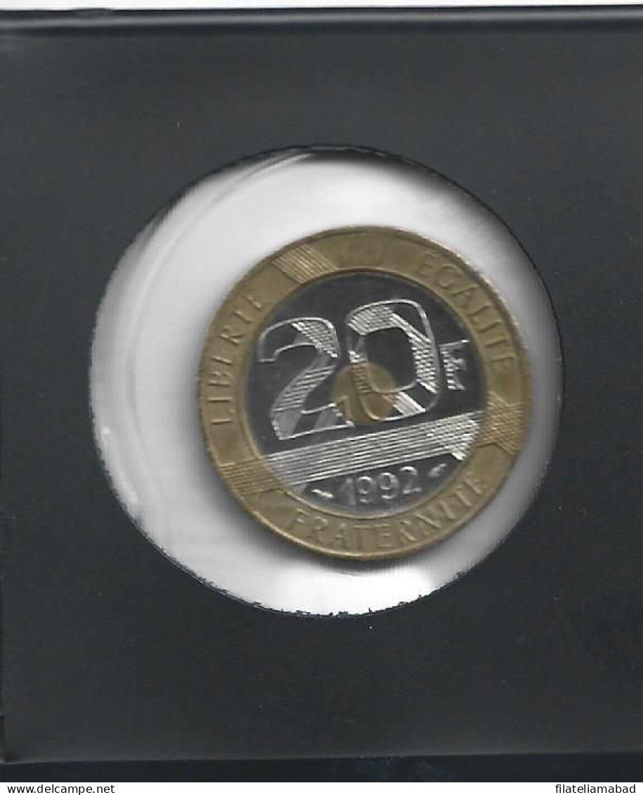 FRANCIA MONEDA DE 20 F.F.DEL AÑO 1992 EN MUY BUEN ESTADO ( M.1) - 20 Francs