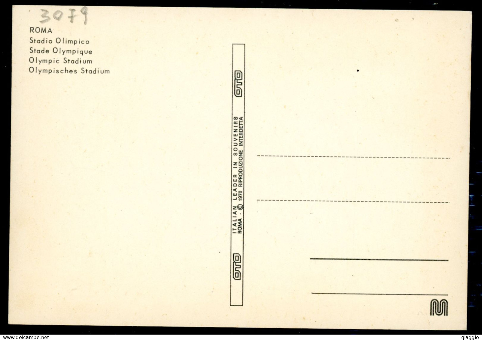 °°° Cartolina - Roma N. 3079 Stadio Olimpico Nuova °°° - Stadiums & Sporting Infrastructures
