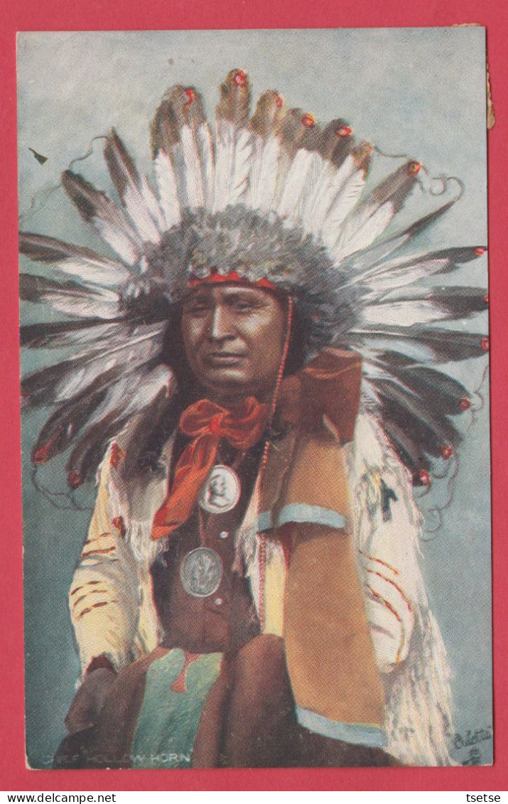 Indien / Indian - Chief Hollow Horn / Lakotas - 1912 ( Voir Verso ) - Amérique
