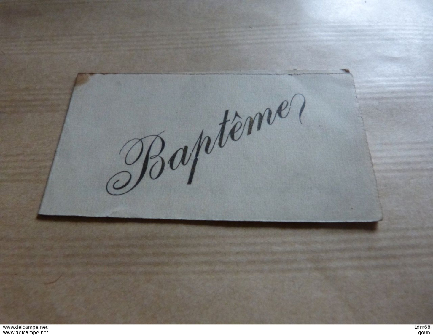 NA6  LC246 Souvenir Baptême Franz Robert 1926 - Naissance & Baptême