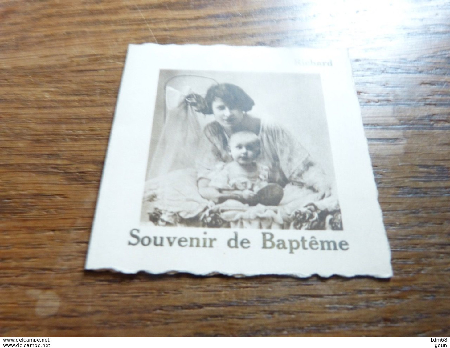 BC7-2-105 Souvenir Baptême Richard Spinette 1931 Montigny Sur Sambre - Naissance & Baptême