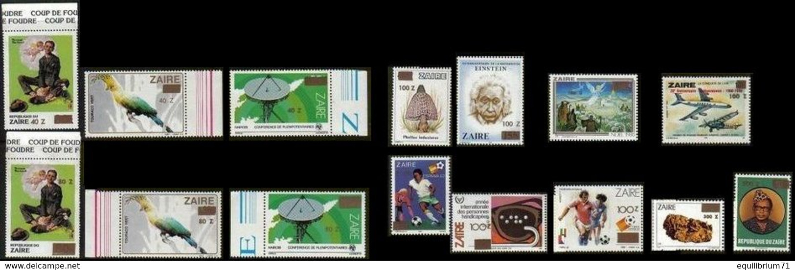 1395/1409**  - Tranche "C" / Uitgifte "C" - ZAÏRE - Unused Stamps