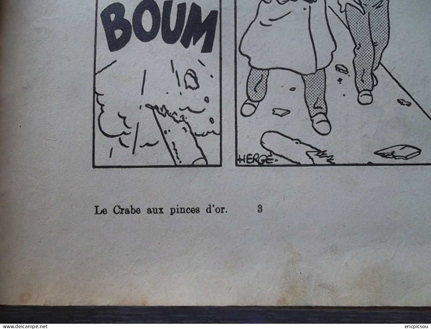 Le Crabe Aux Pinces D'Or E.O. A13 1941 . Le Plus Rare ! Pinces en Bas ! ( Lire )