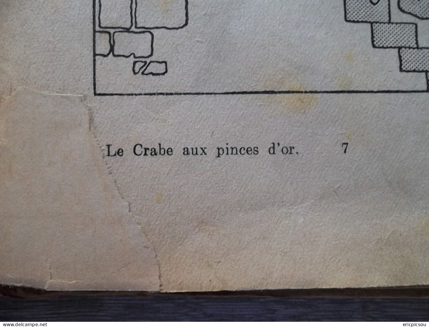 Le Crabe Aux Pinces D'Or E.O. A13 1941 . Le Plus Rare ! Pinces en Bas ! ( Lire )