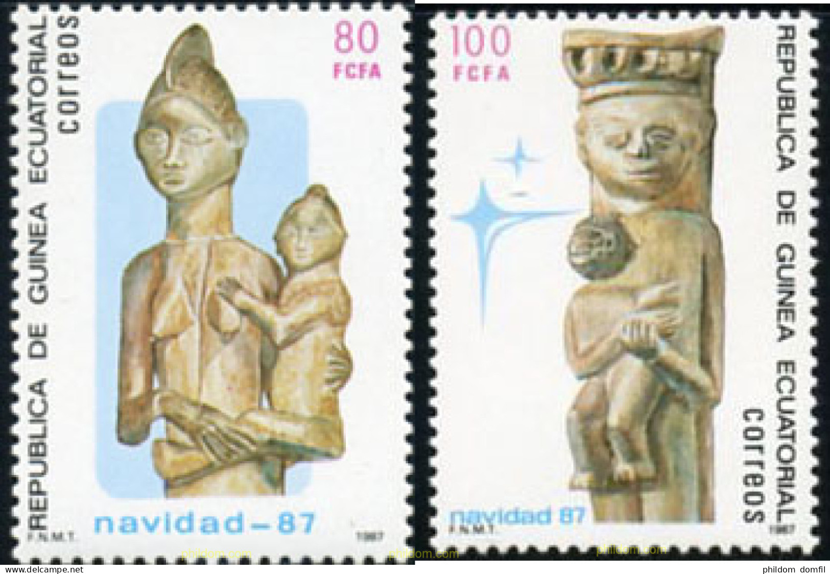 190400 MNH GUINEA ECUATORIAL 1987 NAVIDAD - Guinée Equatoriale
