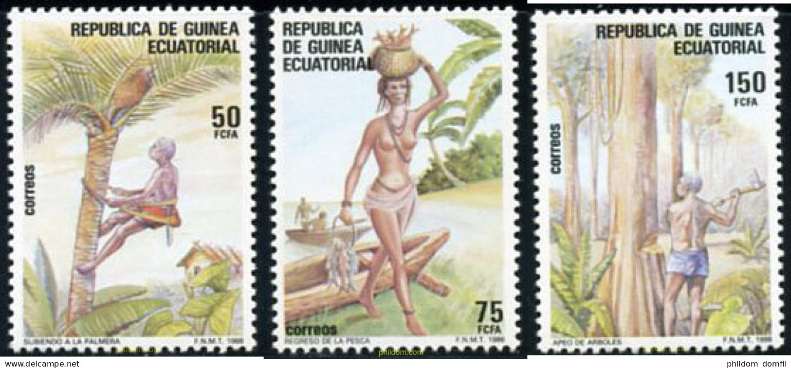 190406 MNH GUINEA ECUATORIAL 1988 DIA INTERNACIONAL DEL TRABAJO - Guinée Equatoriale