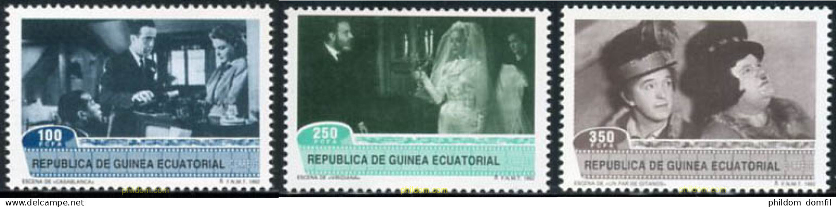 190421 MNH GUINEA ECUATORIAL 1992 HOMENAJE AL CINE - Guinée Equatoriale