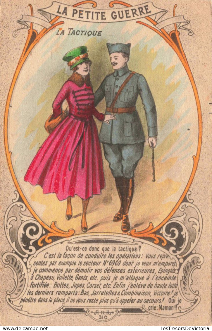 ILLUSTRATION NON SIGNE - La Petite Guerre - La Tactique - Carte Postale Ancienne - 1900-1949