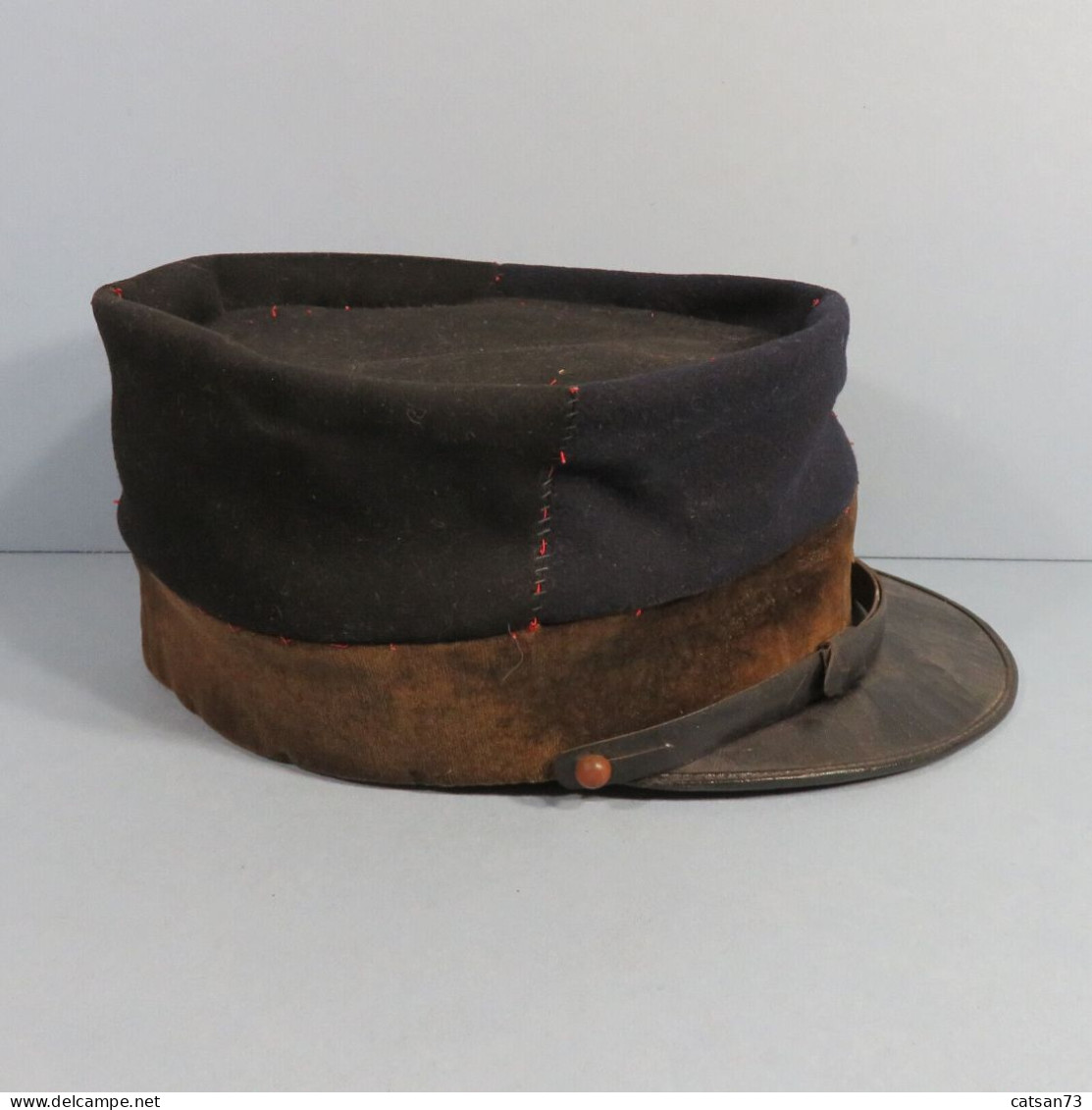 KEPI 1884 SOUS OFFICIER 1914 1918  EN L'ETAT SAPEURS POMPIER INSIGNE METALIQUE