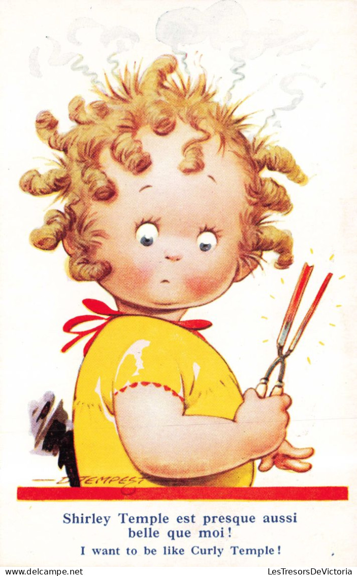 ILLUSTRATION - Shirley Temple Est Presque Aussi Belle Que Moi - Colorisé - Carte Postale Ancienne - 1900-1949