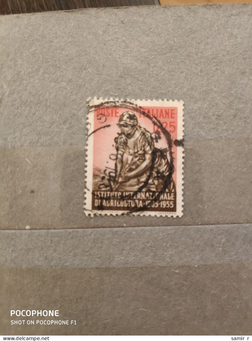 1955 Italia (F37) - Used Stamps (without Tabs)