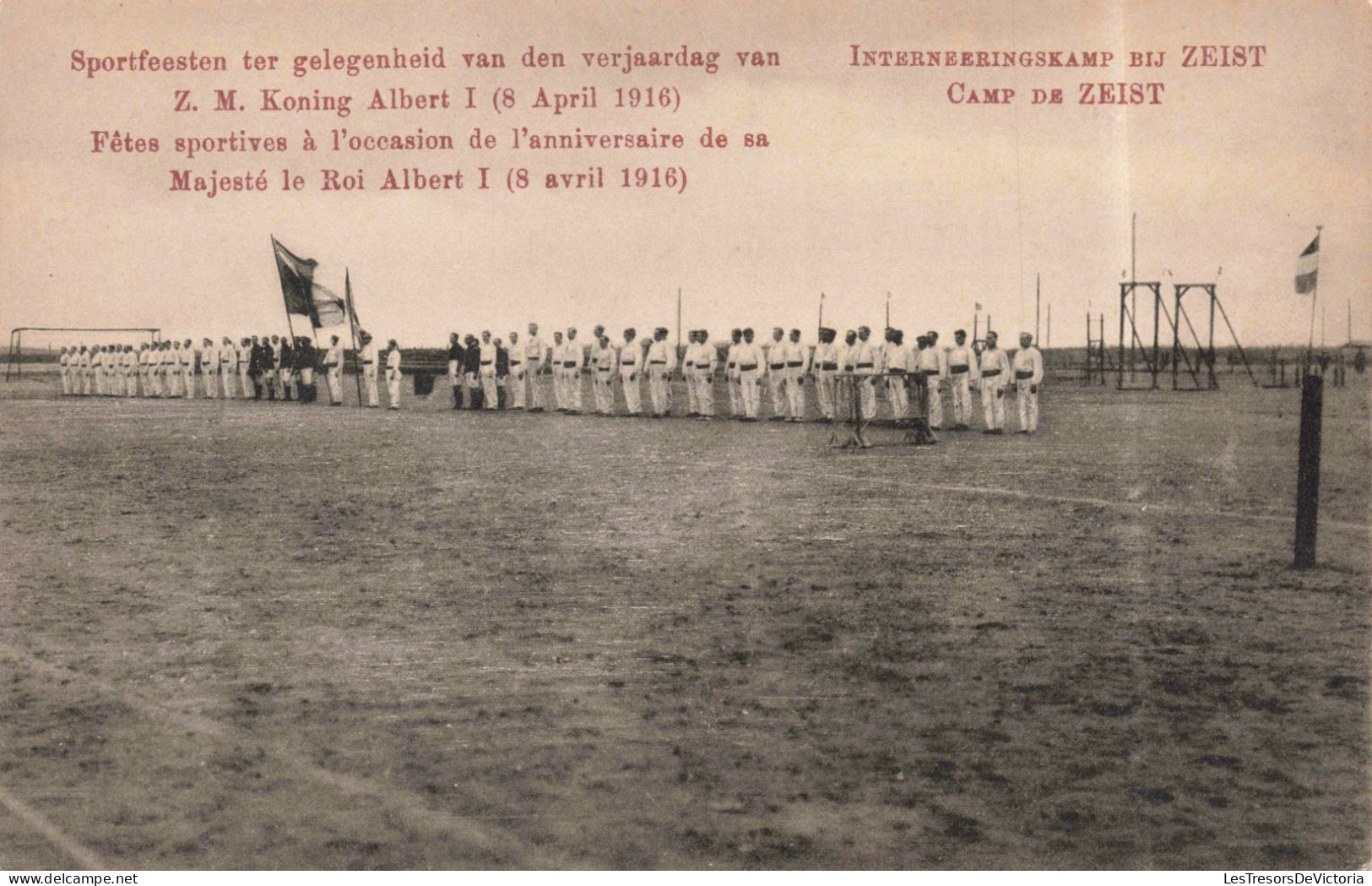 PAYS BAS - Zeist - Fêtes Sportives à B.I.D. à L'occasion De L'anniversaire Du Roi Albert I - Carte Postale Ancienne - Zeist