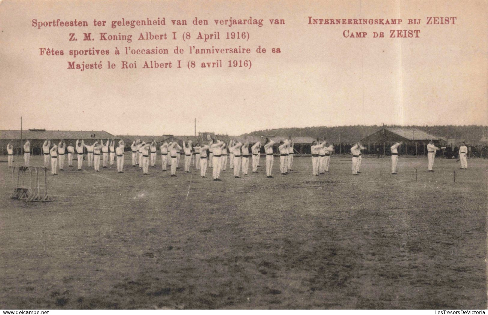 PAYS BAS - Zeist - Fêtes Sportives à B.I.D. à L'occasion De L'anniversaire Du Roi Albert I - Carte Postale Ancienne - Zeist