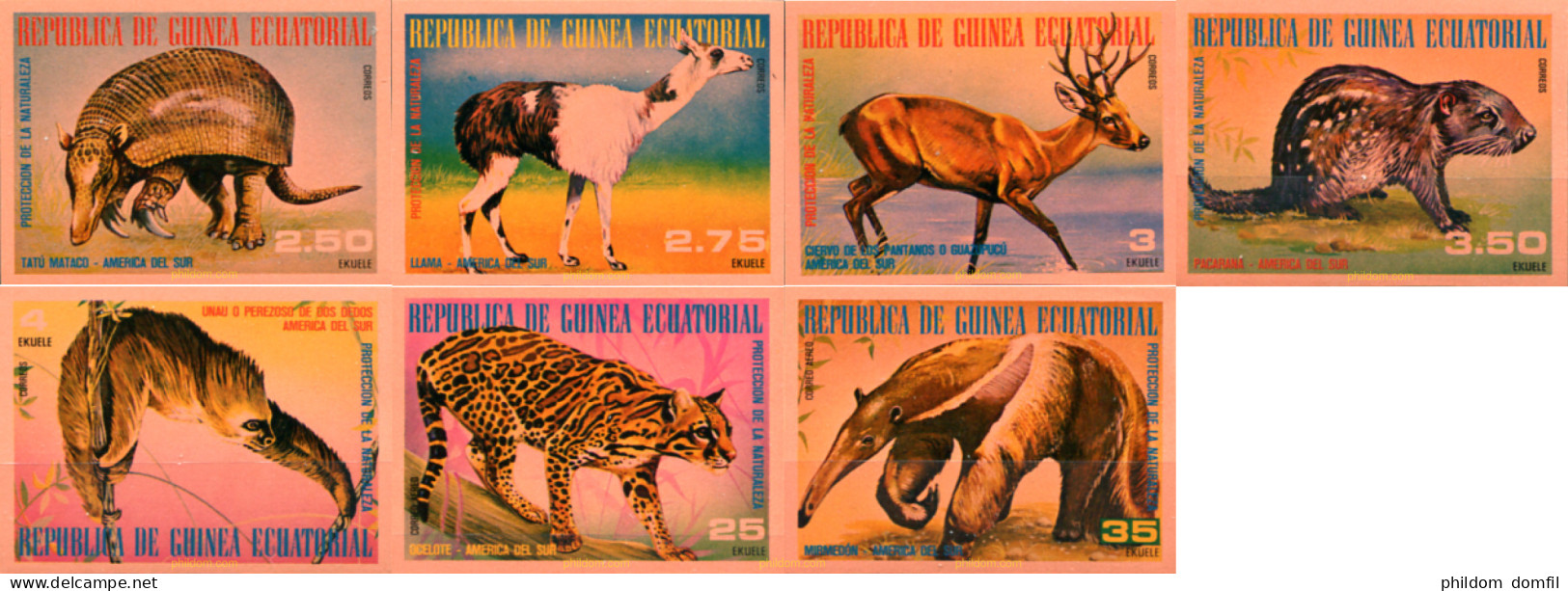 323134 MNH GUINEA ECUATORIAL 1977 FAUNA SUDAMERICANA - Guinée Equatoriale