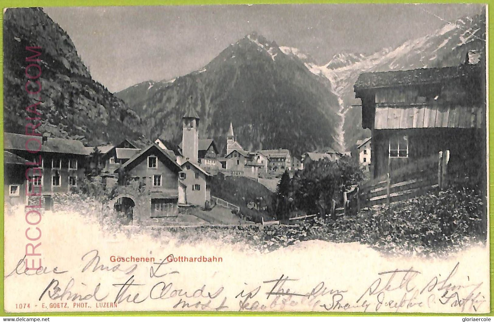 Ad5747 - SWITZERLAND Schweitz - Ansichtskarten VINTAGE POSTCARD - Goschenen - Göschenen