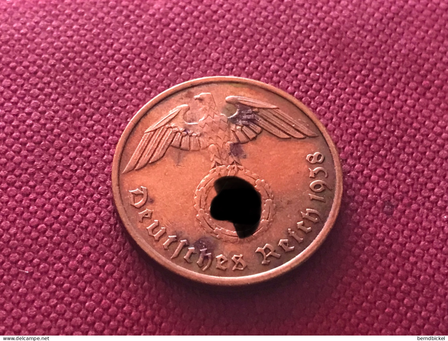 Münze Münzen Umlaufmünze Deutschland 3.Reich 2 Pfennig 1938 Münzzeichen A - 2 Reichspfennig