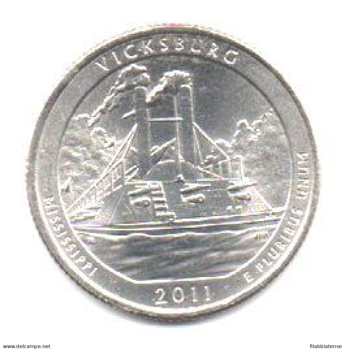 2011 - Stati Uniti 25 Cents - Quarter Vicksburg    P     ------ - 2010-...: National Parks