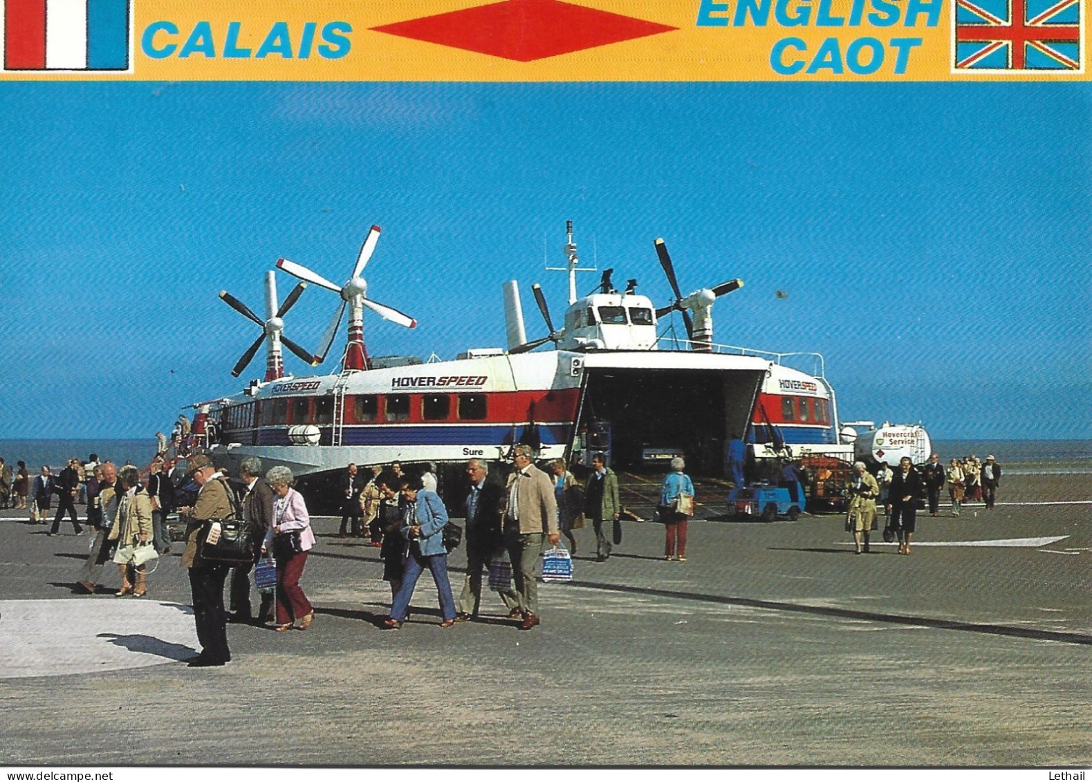 Calais - English Caot  ... ( No Chéquess Svp ) - Luftkissenfahrzeuge