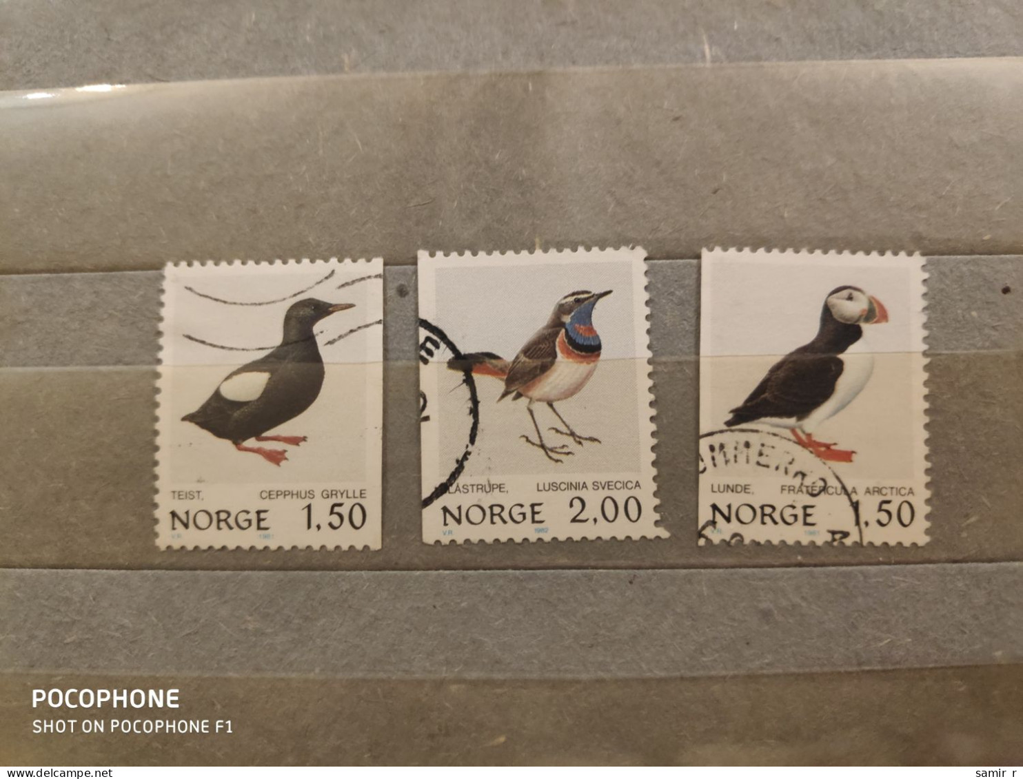 Norway	Birds (F37) - Used Stamps