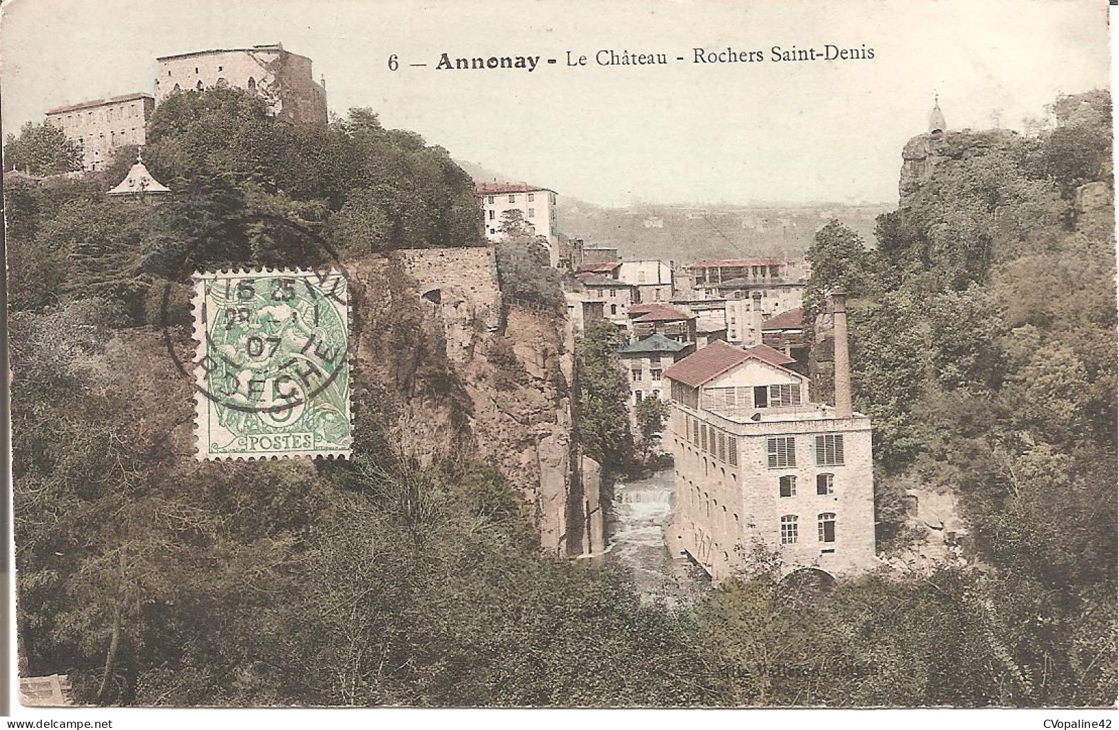 ANNONAY (07) Le Château - Rochers Saint-Denis En 1907 - Annonay