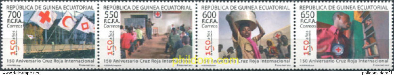 322125 MNH GUINEA ECUATORIAL 2013 150 ANIVERSARIO DE LA CRUZ ROJA INTERNACIONAL - Guinée Equatoriale