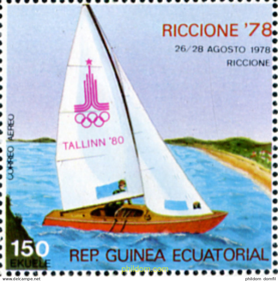 323093 MNH GUINEA ECUATORIAL 1978 RICCIONE 1978. EXPOSICION FILATELICA INTERNACIONAL - Guinée Equatoriale