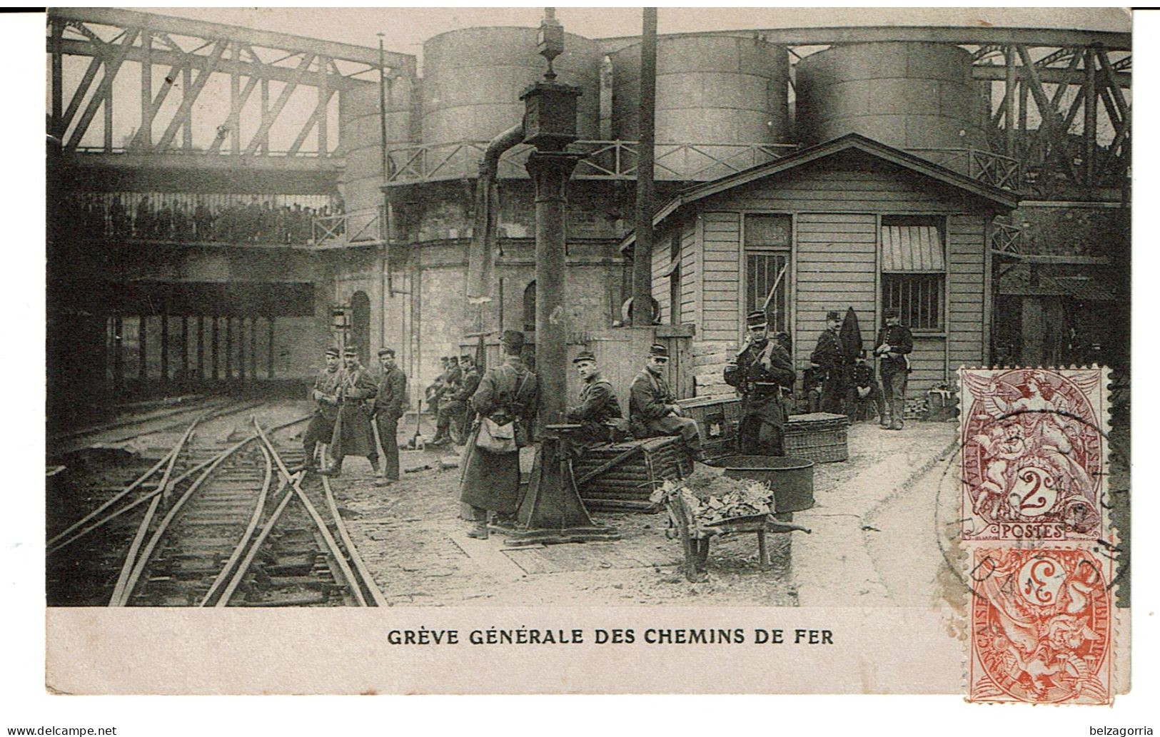 TRAINS - EVENEMENTS  -  GREVE GENERALE DES CHEMINS DE FER - Sciopero