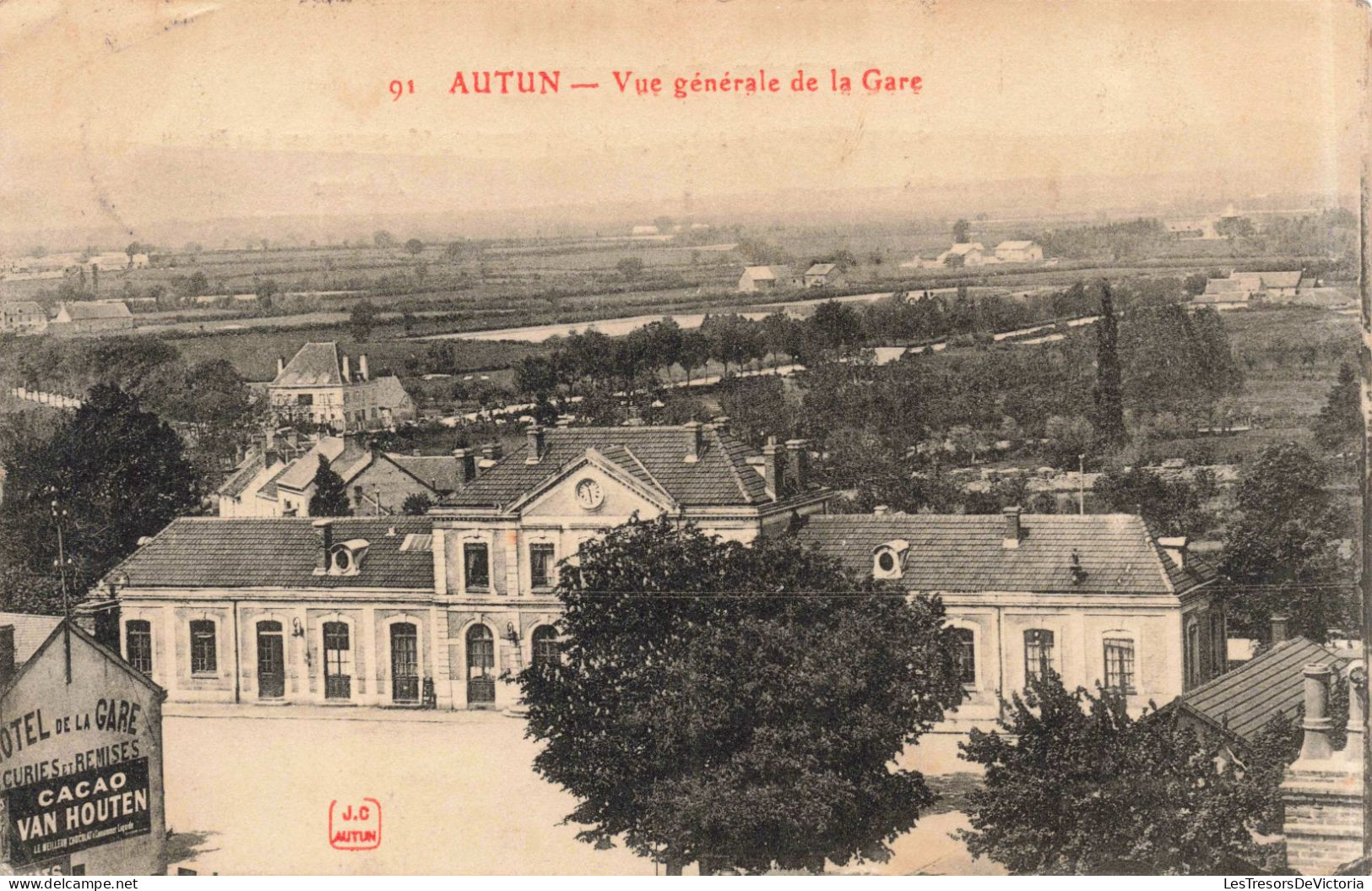 FRANCE - Autun - Vue Générale De La Gare - Carte Postale Ancienne - Autun