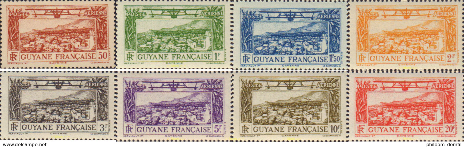 583843 MNH GUYANA FRANCESA 1933 AVIONES - Neufs
