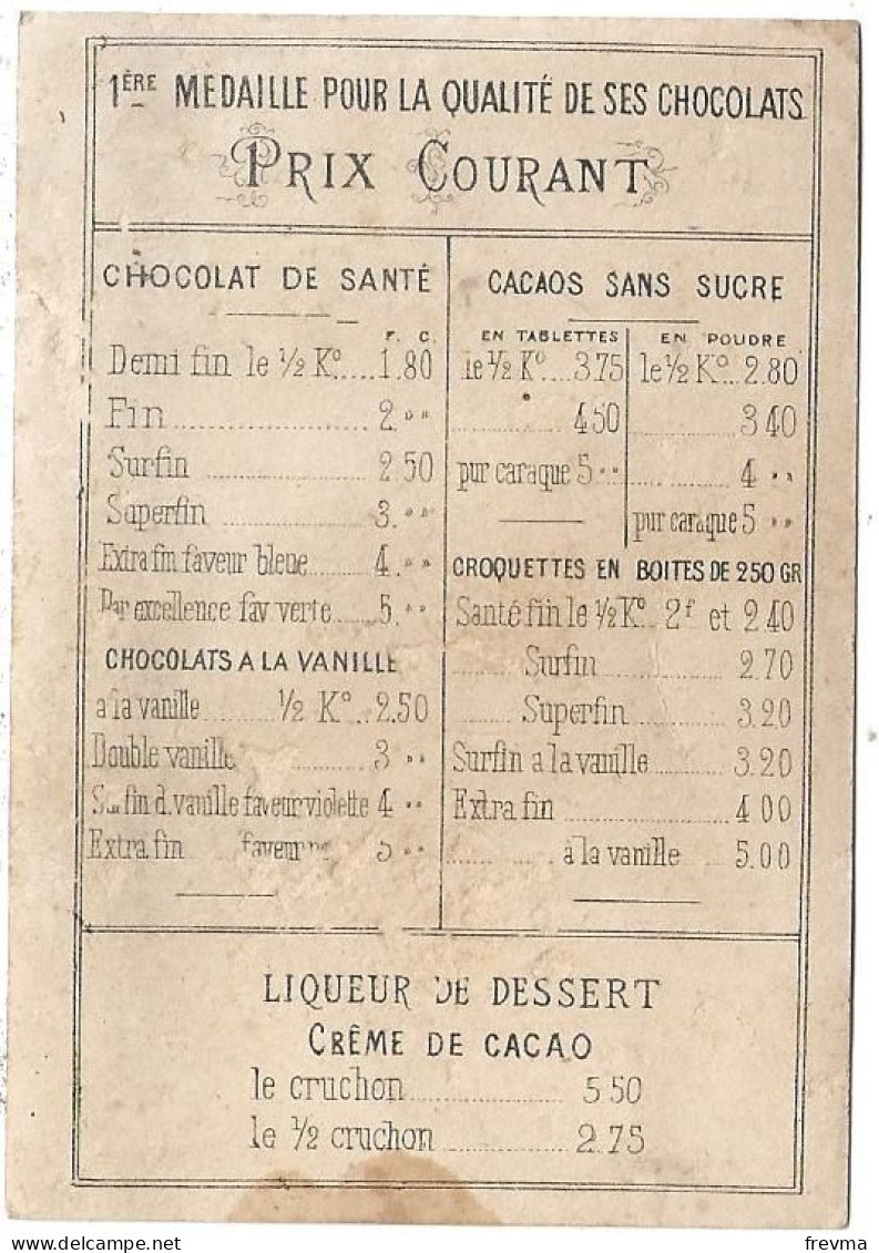 Chromos Publicitaire Chocolat Ibled Année 1900 Nigaudinus - Ibled