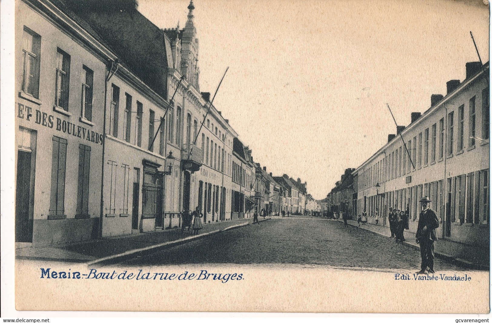 MENEN   BOUT DE LA RUE DE BRUGES      2 SCANS - Menen