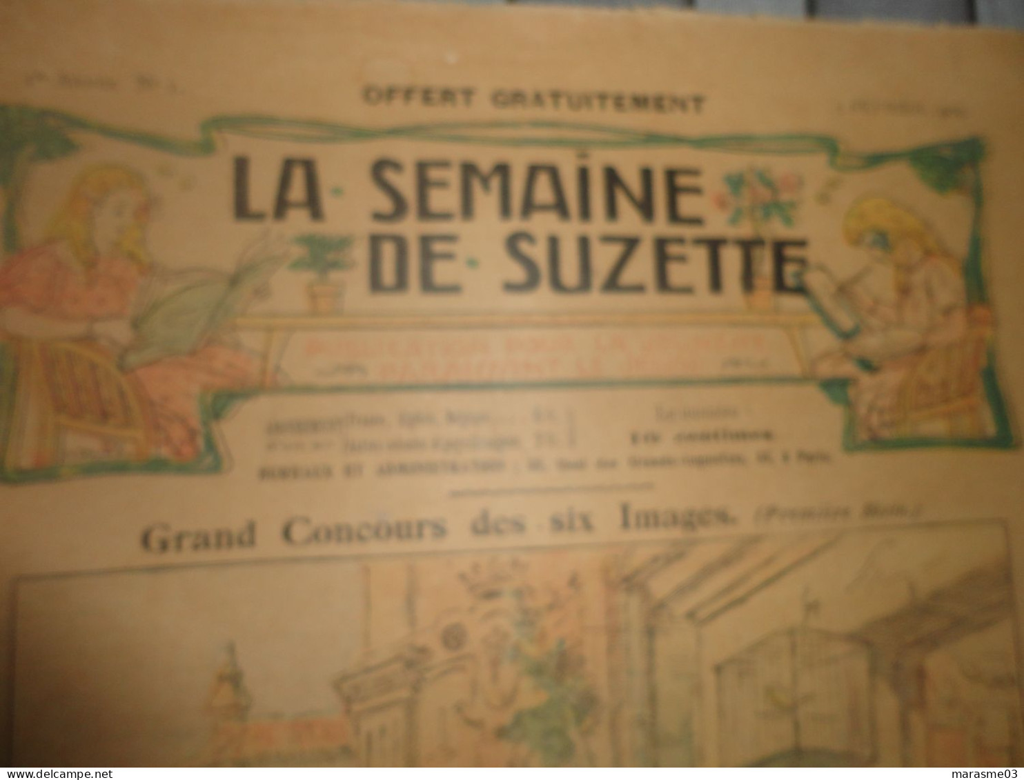 LA SEMAINE DE SUZETTE - N° 1  Du 2 Février 1905 - Avec La 1ère Planche De Bécassine - La Semaine De Suzette