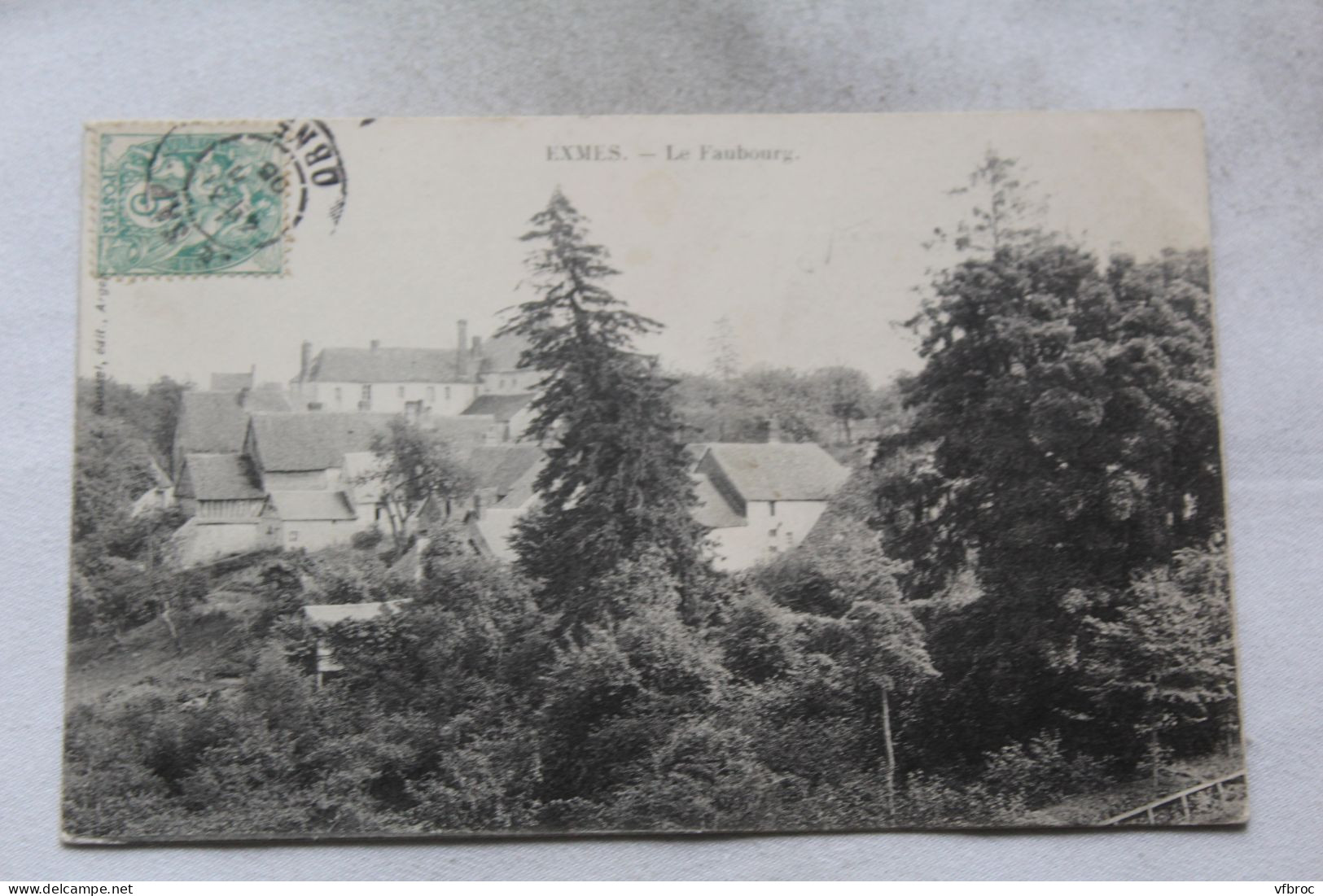 Cpa 1905, Exmes, Le Faubourg, Orne 61 - Exmes
