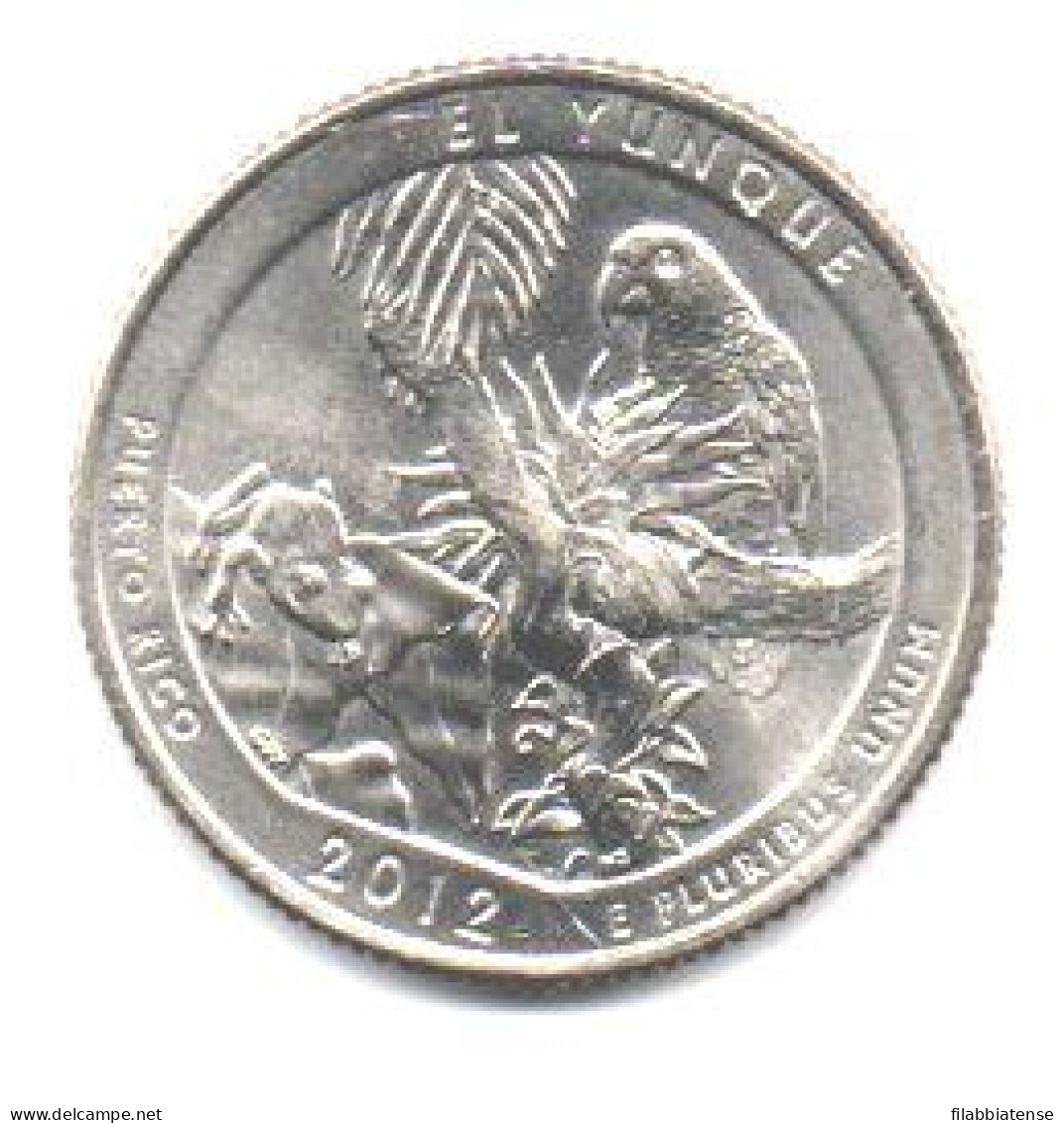 2012 - Stati Uniti 25 Cents - Quarter El Yunque  D     ------ - 2010-...: National Parks