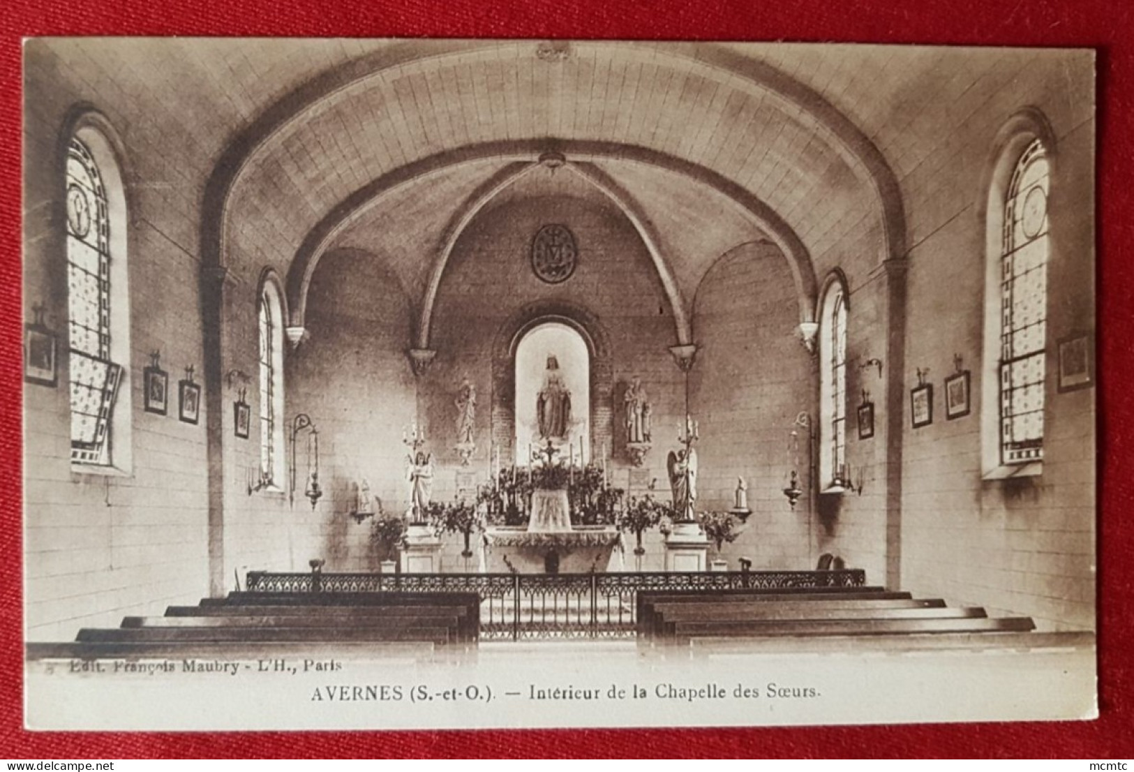 CPA -  Avernes -(S.-et-O.) - Intérieur De La Chapelle Des Sœurs - Avernes