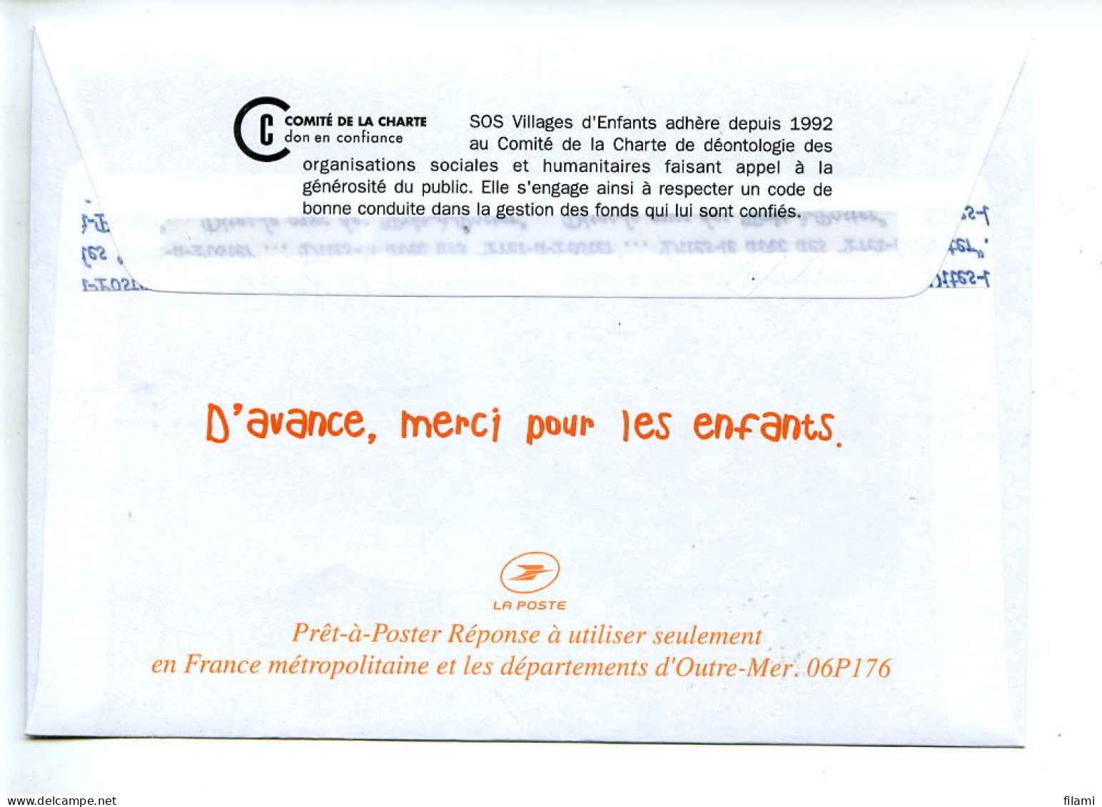 Lettre Entier Prêts-à-poster Lamouche SOS Village D'enfants - PAP: Aufdrucke/Lamouche