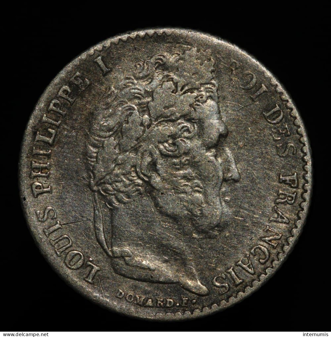 France, Louis-Philippe, 1/4 Franc, 1838, A - Paris, Argent (Silver), TTB (EF), KM#740.1, G.355, F.166/69 - 1/4 Franc